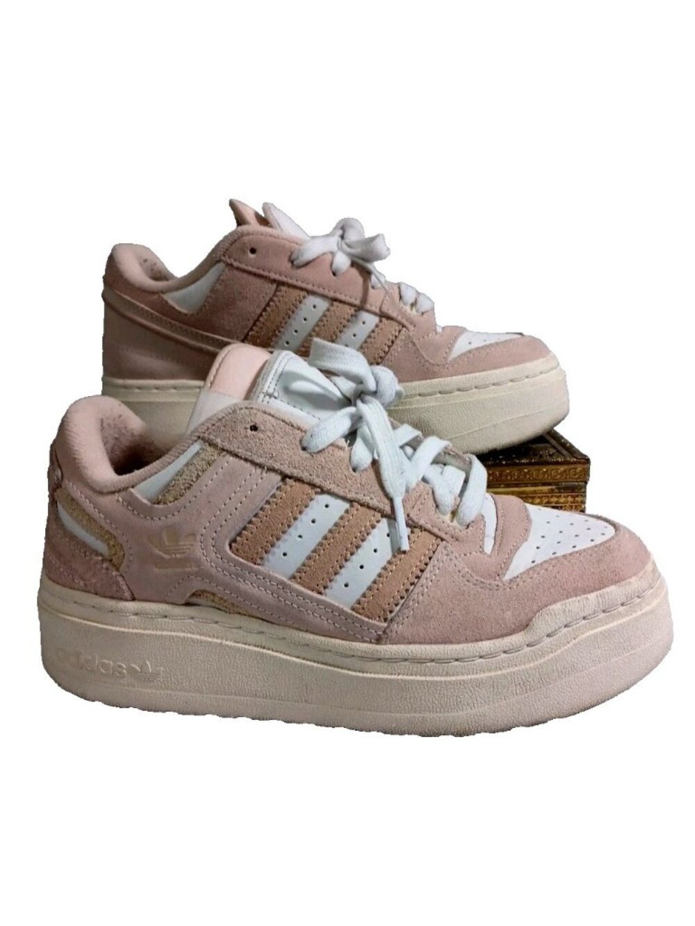 Adidas Forum XLG Low Platform Womens 6.5 Sizes Shoes Pink White Cream IE7351 NBY